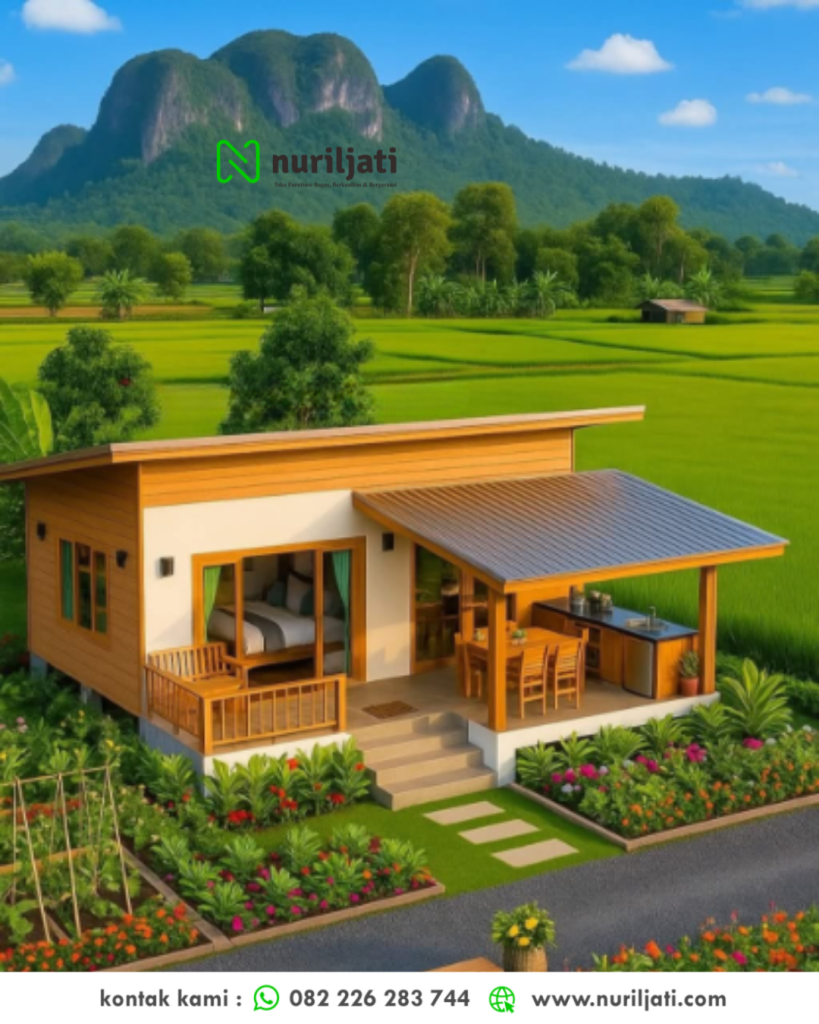 Rumah Jati Minimalis Dua Lantai Urban Nature