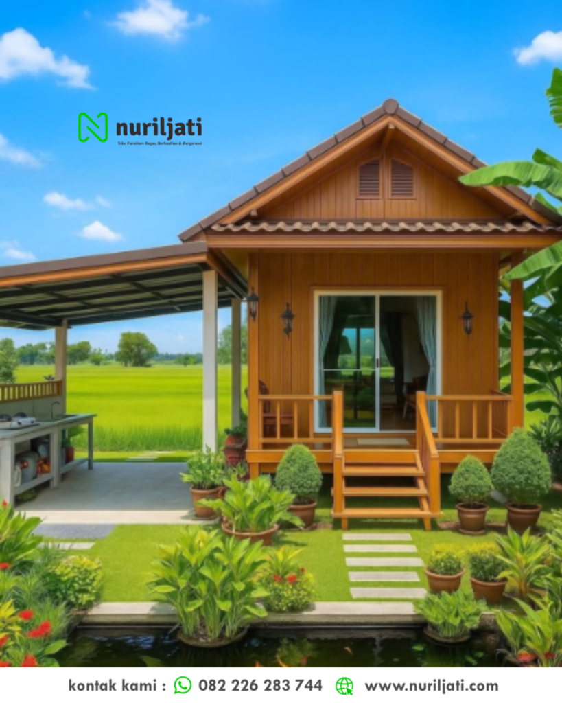 Rumah Minimalis Kayu Jati Klasik Modern
