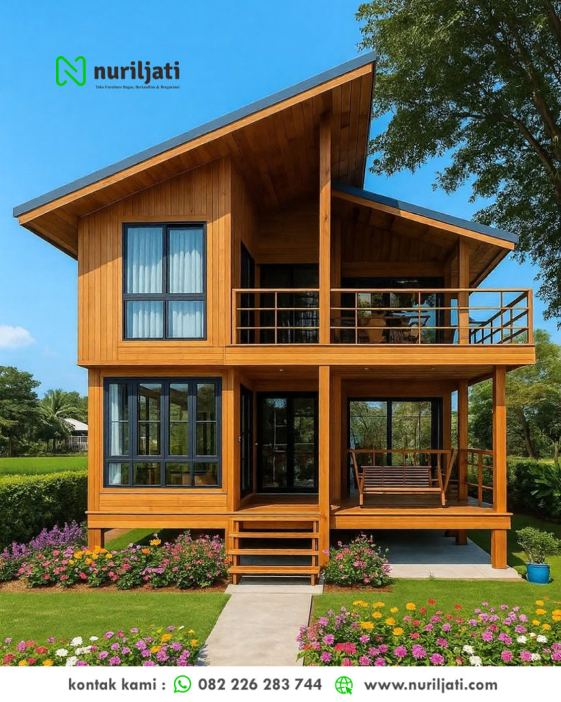 Rumah Kayu Jati Jepara Modern