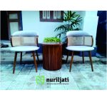 Kursi Teras Betawi Minimalis Sandaran Rotan