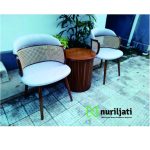 Kursi Teras Betawi Minimalis Sandaran Rotan