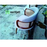 Kursi Teras Betawi Minimalis Sandaran Rotan