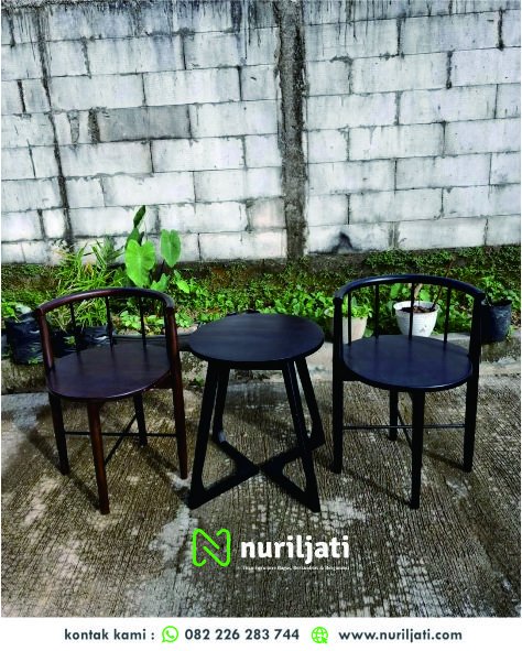 Kursi Teras Kafe Jati Minimalis