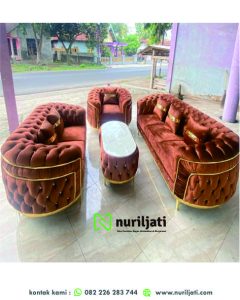Set Sofa Turky Bludru Mewah Klasik